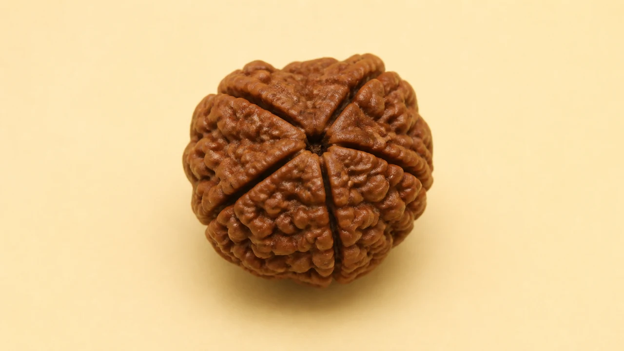 Symbolic AI-generated catalogue illustration of 5 Mukhi Rudraksha